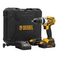 Дрель-шуруповерт аккумуляторная ударная бесщет CIDB-18-02, Li-Ion, 18 В Denzel