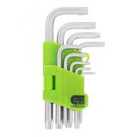 Набор ключей имбусовых Tamper-Torx , 9 шт: ТT10-ТT50.45x, закаленные, короткие, никель Сибртех по ценам производителя в Москве с доставкой по всей России