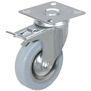 Колесо аппаратное поворотное SCgb 55 125 мм с тормозом (F) по ценам производителя в Москве с доставкой по всей России