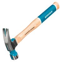 Молоток-гвоздодер, 280 г, угол 75, магнит, обрезиненная рукоятка American hickory GROSS по ценам производителя в Москве с доставкой по всей России
