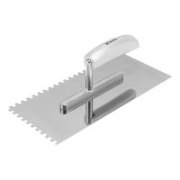 Гладилка из нержавеющей стали, 280 х 130 мм, деревянная ручка, зуб 6 х 6 мм Matrix по ценам производителя в Москве с доставкой по всей России