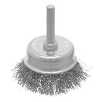 Щетка для дрели, 50 мм, "чашка" со шпилькой, витая проволока 0.3 мм Сибртех