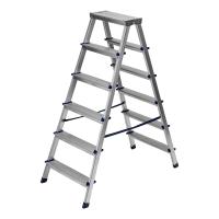 Стремянка двусторонняя 6 ступеней, алюминиевая, Сибртех по ценам производителя в Москве с доставкой по всей России