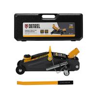 Домкрат гидравлический подкатной с фиксатором, 2,8 т, 135-385 мм, в кейсе Denzel по ценам производителя в Москве с доставкой по всей России