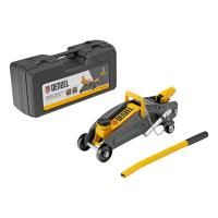 Домкрат гидравлический подкатной с фиксатором, 2 т, 130-330 мм, в кейсе Denzel по ценам производителя в Москве с доставкой по всей России