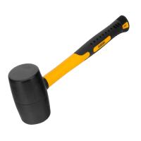 Киянка резиновая, 24 oz, черная резина, фибергласовая рукоятка Denzel по ценам производителя в Москве с доставкой по всей России