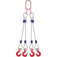 Строп канатный 4СК, с 4 крюками 10Т x 9М