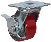 Колесо большегрузное поворотное  с тормозом 100 мм - SCpb 42 по ценам производителя в Москве с доставкой по всей России