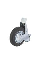 Колесо поворотное SCtB 63 160 мм резина с болтом и тормозом (F) по ценам производителя в Москве с доставкой по всей России