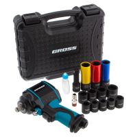 Гайковерт пневматический ударный G985K2, 1/2, 610Нм 9000 об/мин, с набором 17 предметов Gross по ценам производителя в Москве с доставкой по всей России