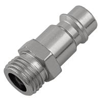 Ниппель универсальный быстросъемный ("папа") 1/4, внешняя резьба, 2 шт, Stels