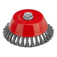 Щетка для УШМ, 150 мм, М14, "чашка", крученая проволока 0.5 мм Matrix по ценам производителя в Москве с доставкой по всей России