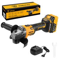 Углошлифовальная машина бесщеточная DEKO DKAG-125, 20В, 1*4.0Ач