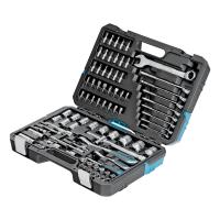 Набор инструментов, 1/4", 1/2", CrV, 120 зубьев, 82 предмета Gross