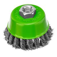 Щетка для УШМ, 75 мм, М14, "чашка", крученая металлическая проволока Сибртех по ценам производителя в Москве с доставкой по всей России