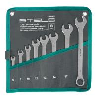 Набор ключей комбинированных 6-19 мм, 8 шт., CrV, матовый хром Stels по ценам производителя в Москве с доставкой по всей России