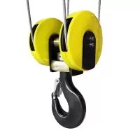 Крюковая подвеска OCALIFT для канатного тельфера 1т двухрольная 4/1