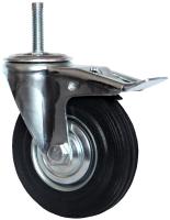 Колесо промышленное поворотное с болтом и тормозом М12 125 мм - SCtb 55 по ценам производителя в Москве с доставкой по всей России