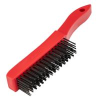 Щетка зачистная пятирядная, закаленная прямая проволока с пластиковой ручкой Matrix по ценам производителя в Москве с доставкой по всей России