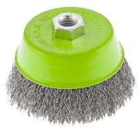 Щетка для УШМ, 100 мм, М14, "чашка", витая проволока Сибртех по ценам производителя в Москве с доставкой по всей России