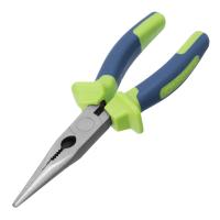 Длинногубцы прямые, 180 мм, двухкомпонентные рукоятки Сибртех по ценам производителя в Москве с доставкой по всей России