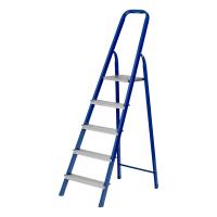 Стремянка, 5 ступеней, стальной профиль, алюминиевые ступени Сибртех по ценам производителя в Москве с доставкой по всей России