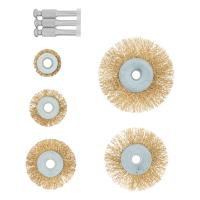 Набор щеток для дрели, 5 шт, 5 плоских 25-38-50-63-75 мм, со шпильками, металлические Matrix по ценам производителя в Москве с доставкой по всей России