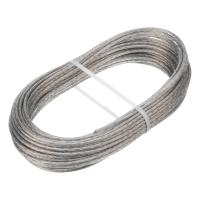 Трос металлополимерный прозрачный ПР-3.0, толщина 3.0 мм, моток 20 метров Сибртех по ценам производителя в Москве с доставкой по всей России