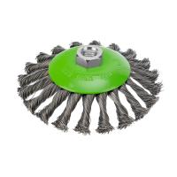 Щетка для УШМ, 125 мм, М14, "тарелка", крученая металлическая проволока Сибртех по ценам производителя в Москве с доставкой по всей России