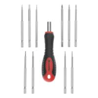 Отвертка для точных работ Fusion с насадками, 11 предметов, в пластиковом пенале, трехкомпонентная рукоятка Matrix по ценам производителя в Москве с доставкой по всей России