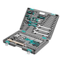 Набор инструментов, 1/4", 1/2", Cr-V, S2, усиленный кейс, 119 предметов Stels