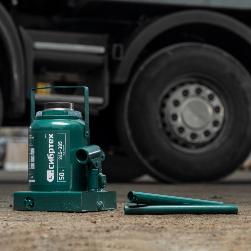 Домкрат гидравлический бутылочный, 50 т, 245-385 мм Сибртех по ценам производителя в Москве с доставкой по всей России