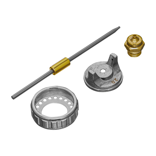 Ремкомплект для краскораспылителя 4 предмета: сопло 2,0 мм, игла, форсунка, зажим сопла Matrix по ценам производителя в Москве с доставкой по всей России