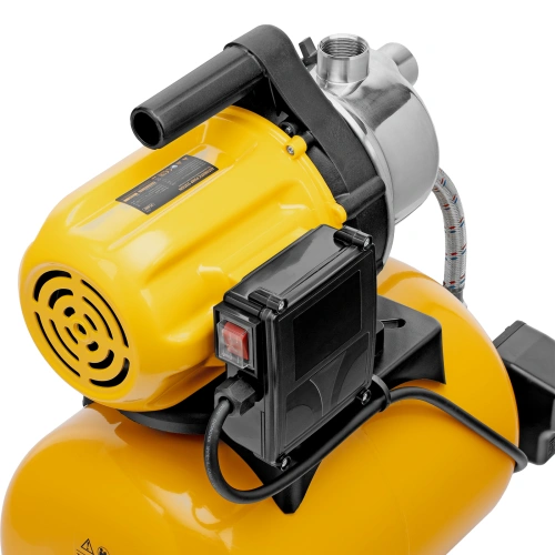 Насосная станция PS800X, 800 Вт, 3200 л/ч, ресивер 24 л, подъем 38 м, нержавейка Denzel по ценам производителя в Москве с доставкой по всей России