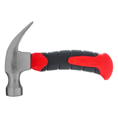 Молоток-гвоздодер мини, фибергласовая двухкомпонентная рукоятка, 250 г Matrix по ценам производителя в Москве с доставкой по всей России