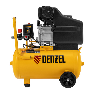 Компрессор воздушный DC1500/24, прямой привод, 1.5 кВт, 24 литра, 220 л/мин Denzel по ценам производителя в Москве с доставкой по всей России