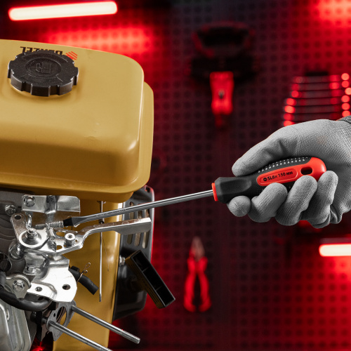 Отвертка Fusion, SL6 х 150 мм, CrV, трехкомпонентная рукоятка "Anti slip" Matrix по ценам производителя в Москве с доставкой по всей России