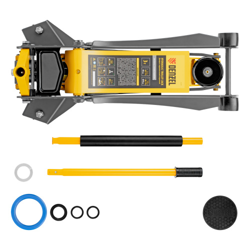 Домкрат гидравлический подкатной, 3 т, 85-610 мм, быстрый подъем, низ. подхват, проф, SUV Denzel по ценам производителя в Москве с доставкой по всей России