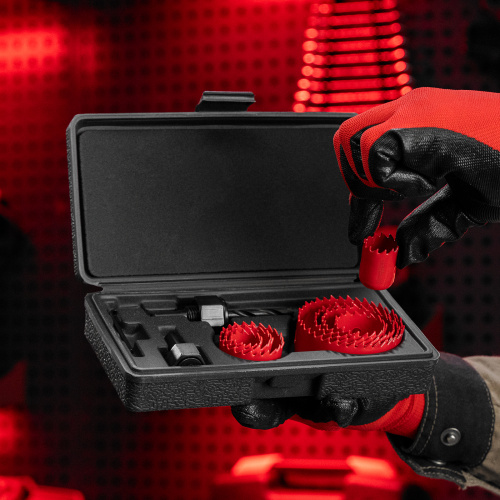 Набор кольцевых пил по дереву, 19-64 мм, 11 предметов Matrix по ценам производителя в Москве с доставкой по всей России