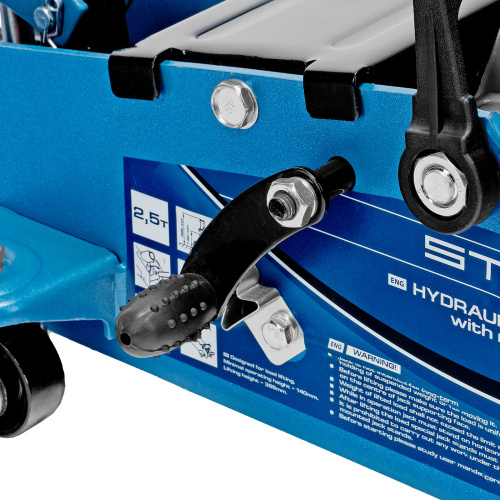 Домкрат гидравлический подкатной 2.5 т, с фиксатором, Safety Pin, 140-385 мм Stels по ценам производителя в Москве с доставкой по всей России