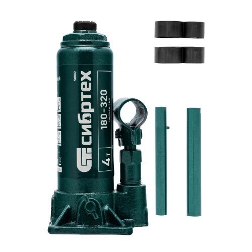 Домкрат гидравлический бутылочный, 4 т, 180-320 мм Сибртех по ценам производителя в Москве с доставкой по всей России