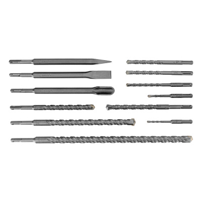 Набор буров по бетону, 5-6 х 110, 8-10-12 х 160, 14-16 х 210, 18 х 300, 20 х 450 мм, зубила, SDS Plus Matrix по ценам производителя в Москве с доставкой по всей России