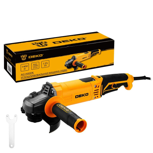 Углошлифовальная машина (УШМ) DEKO AG1400DK, 125мм, 1400 Вт по ценам производителя в Москве с доставкой по всей России
