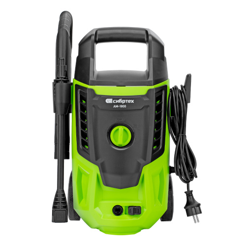 Моечная машина высокого давления АМ-1800, 1800 Вт, 140 бар, 350 л/ч, колесная Сибртех по ценам производителя в Москве с доставкой по всей России