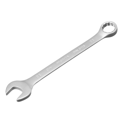 Набор ключей комбинированных, 6-22 мм, 12 шт, CrV, матовый хром Matrix по ценам производителя в Москве с доставкой по всей России