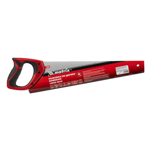 Ножовка по дереву, 450 мм, 7-8 TPI, зуб-3D, каленый зуб, тефлоновое покрытие полотна, двухкомпонентная рукоятка Matrix по ценам производителя в Москве с доставкой по всей России