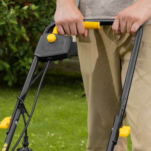 Газонокосилка электрическая GM-1100, 1100 Вт, шир. 32 см, 3 уров., травосб. 30 л Denzel по ценам производителя в Москве с доставкой по всей России