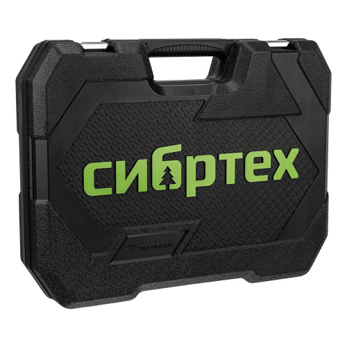 Набор инструментов, 1/2", 3/8", 1/4", пластиковый кейс 215 предм. Сибртех по ценам производителя в Москве с доставкой по всей России