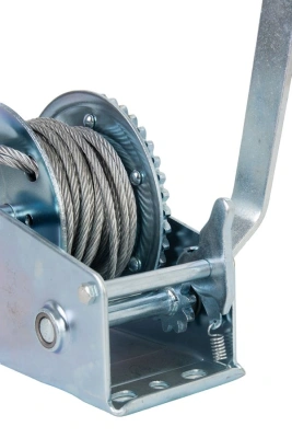 Лебедка ручная барабанная с тросом  400кг  10м оцинкованная TOR FD по ценам производителя в Москве с доставкой по всей России