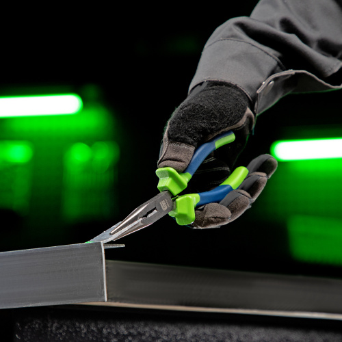 Длинногубцы прямые, 160 мм, двухкомпонентные рукоятки Сибртех по ценам производителя в Москве с доставкой по всей России